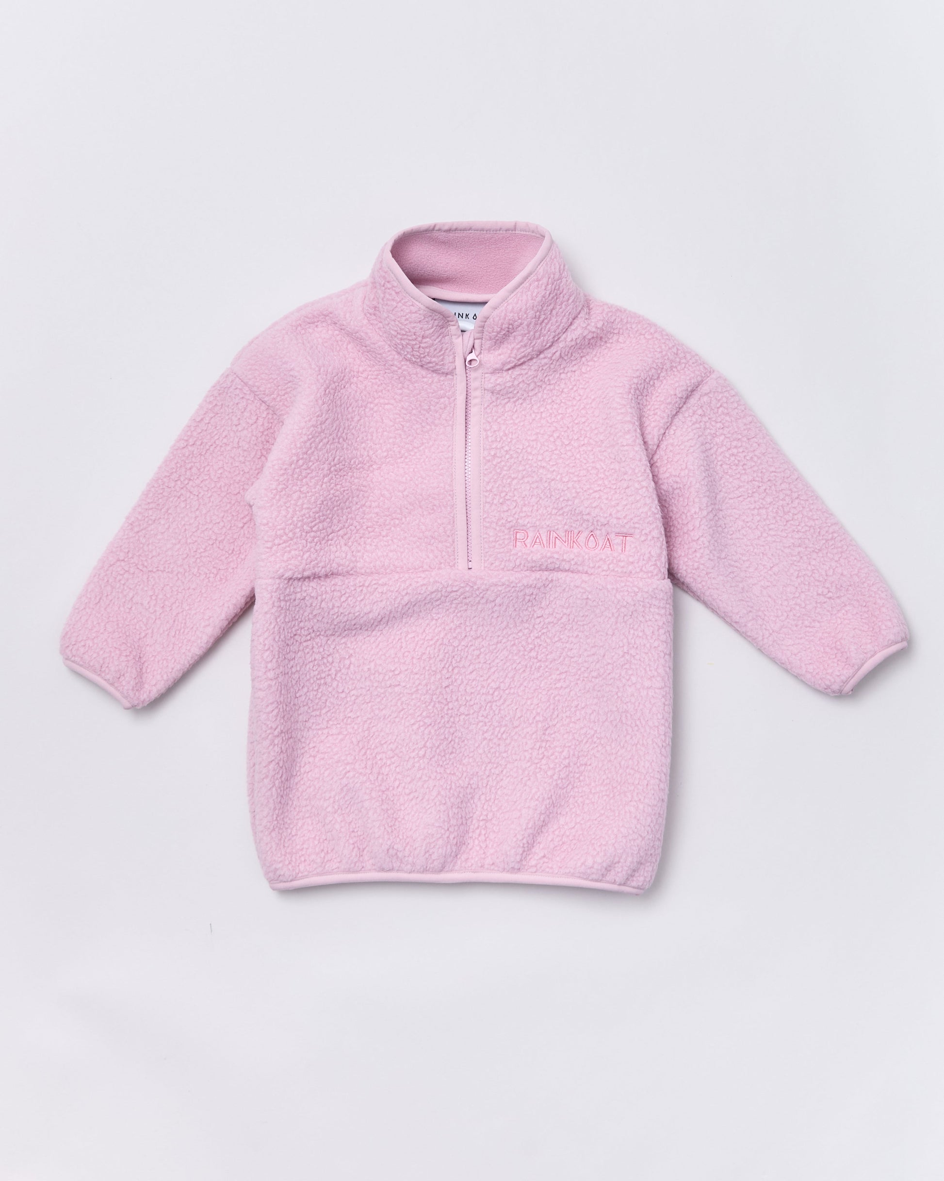 Quarter Zip Fleece - Blush Pink